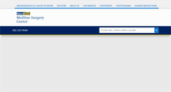 Desktop Screenshot of medstarsurgerycenter.org