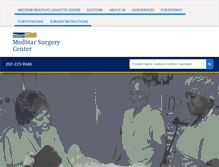Tablet Screenshot of medstarsurgerycenter.org